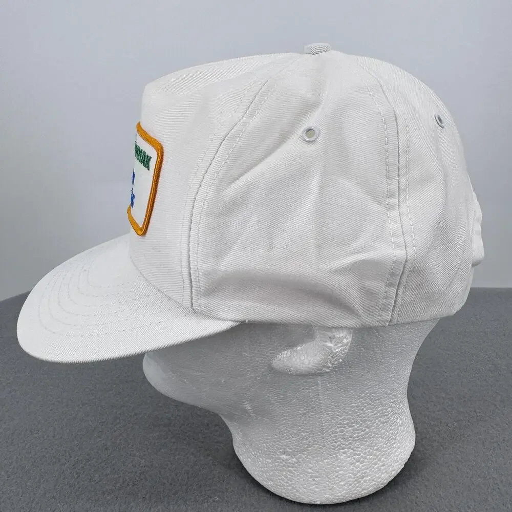 Vintage Levi Garrett Kodiak Outlaw Nationals Hat‎ Cap Snap Back White Mens 80s